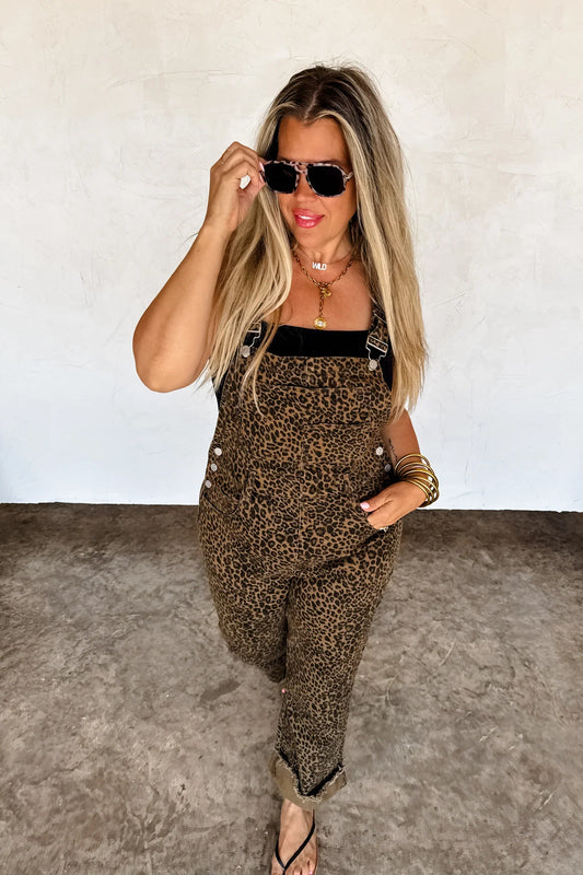 Dahlia Cheetah Overalls
