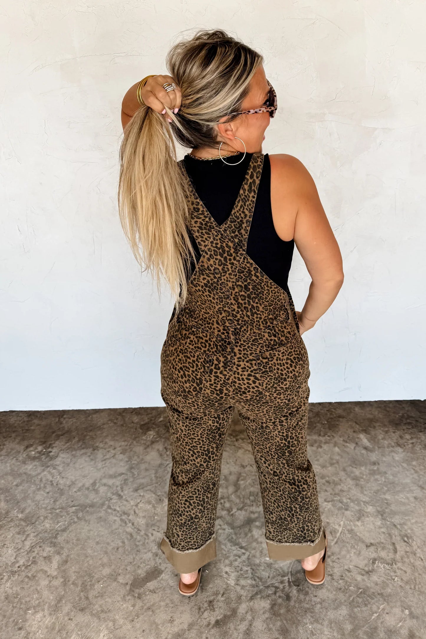 Dahlia Cheetah Overalls