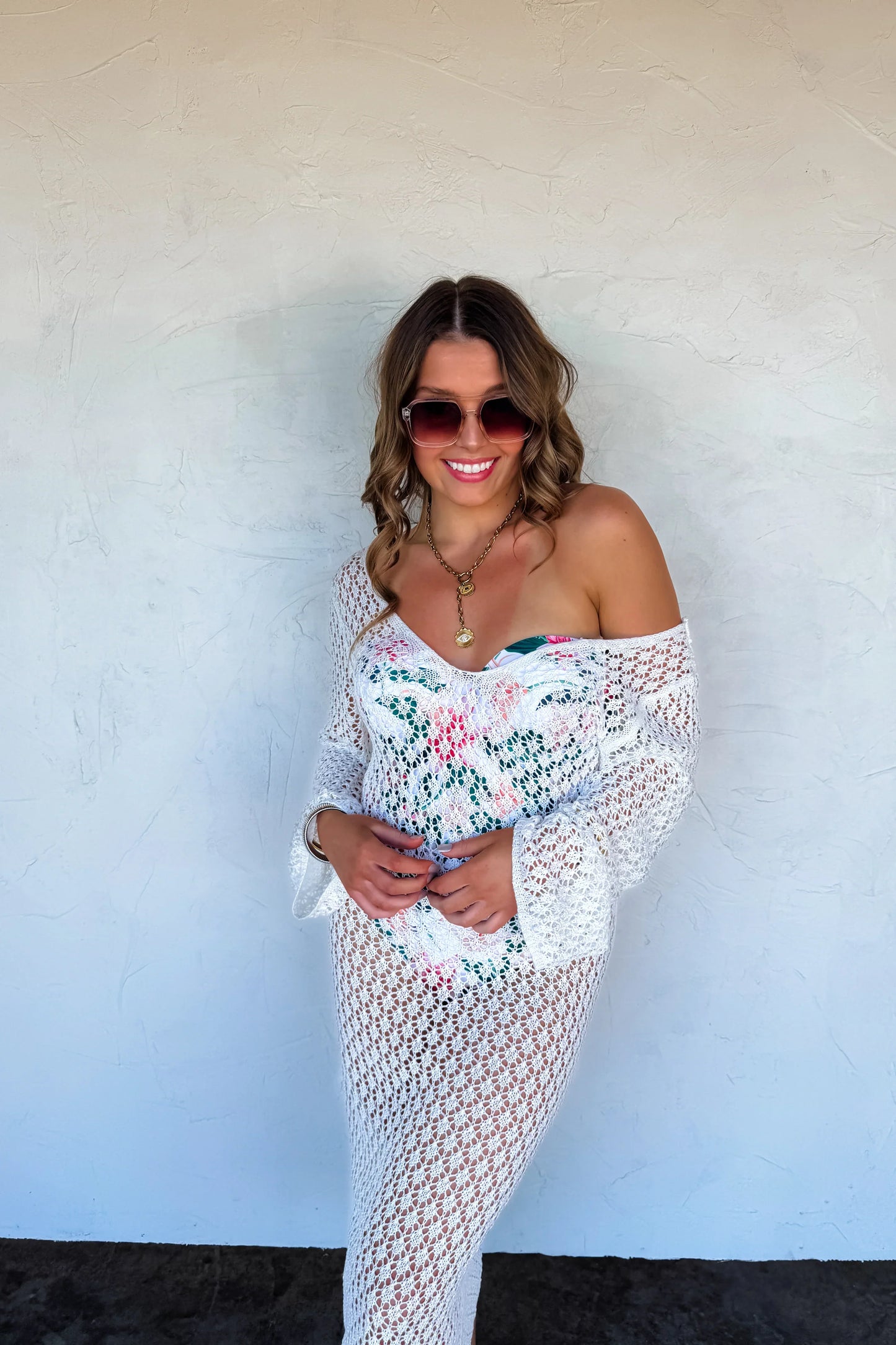 Sunset Stroll Knit Coverup in Four Colors