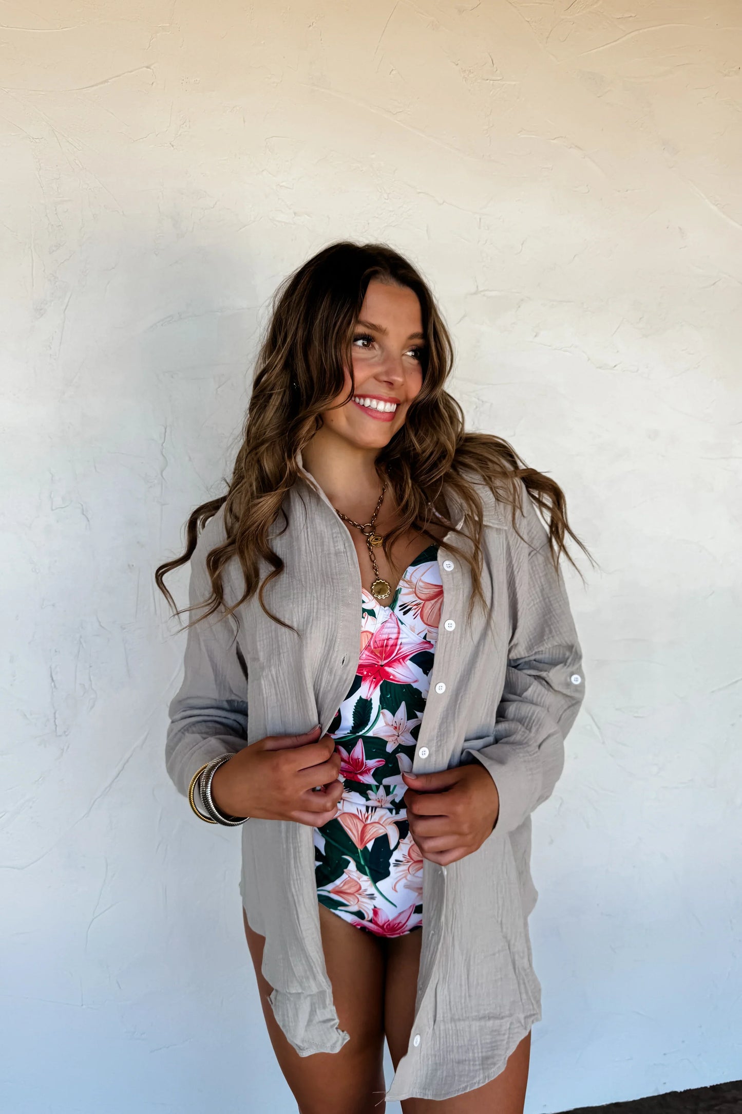 Santorini Shade Gauze Top in Three Colors