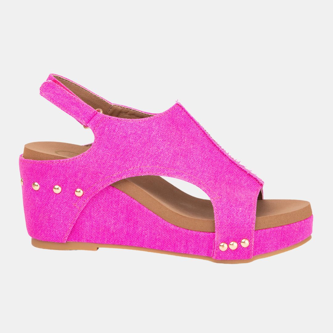 Melissa Color Pop Wedge – Slingback Denim Platform in 3 Bright Shades